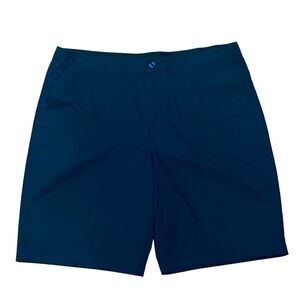 Fila Golf Navy Flat Front Men’s Shorts Silicone Tape Embroidered Logo Sz 40